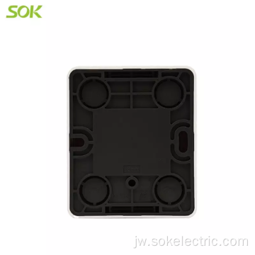 1Gang Schuko Outlet tanpa Shutter Surface Mounted sockets
